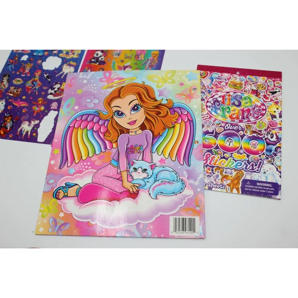 Lisa Frank Lot Folder Stickers Huge Lot 2003 Angel Animals Peace Cute Colorful